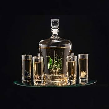 【ALTENKUNSTADT】 デカンター ＋6ショットグラス セット Amazon.co.jp: The Wine Savant テキーラデカンターセット